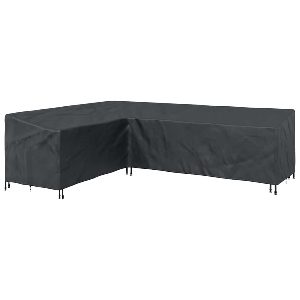 vidaXL Pokrowiec na meble Czarny 286 x 222 x 80 cm