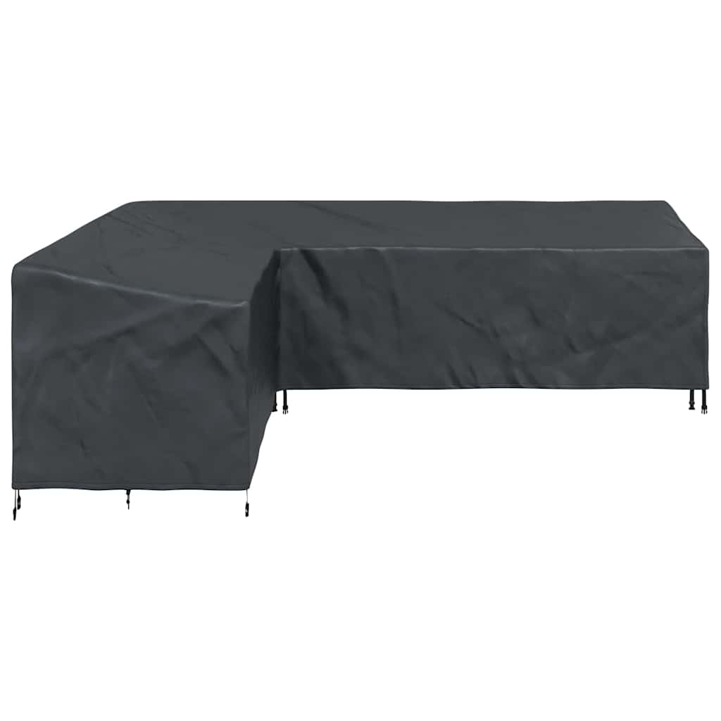 vidaXL Pokrowiec na meble Czarny 286 x 222 x 80 cm