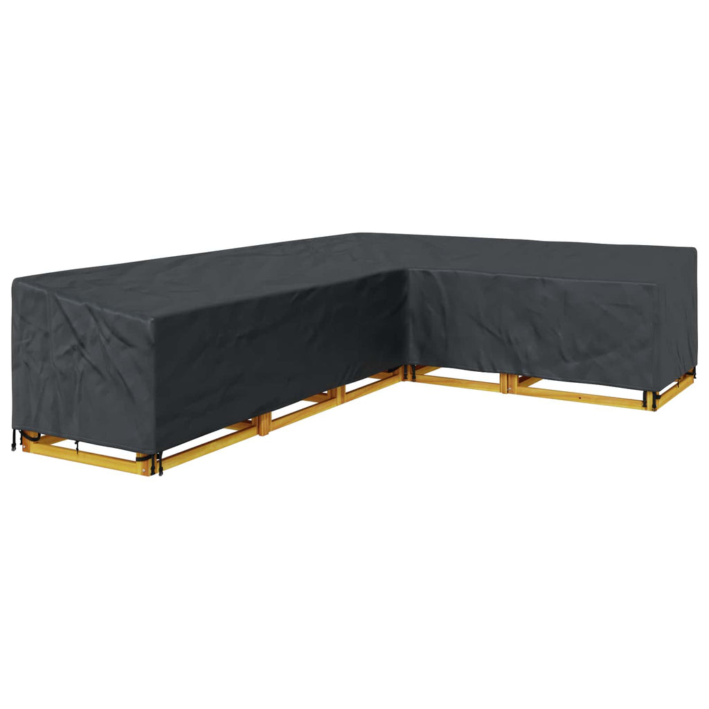 vidaXL Pokrowiec na meble Czarny 355 x 275 x 80 cm Tkanina Oxford 420D