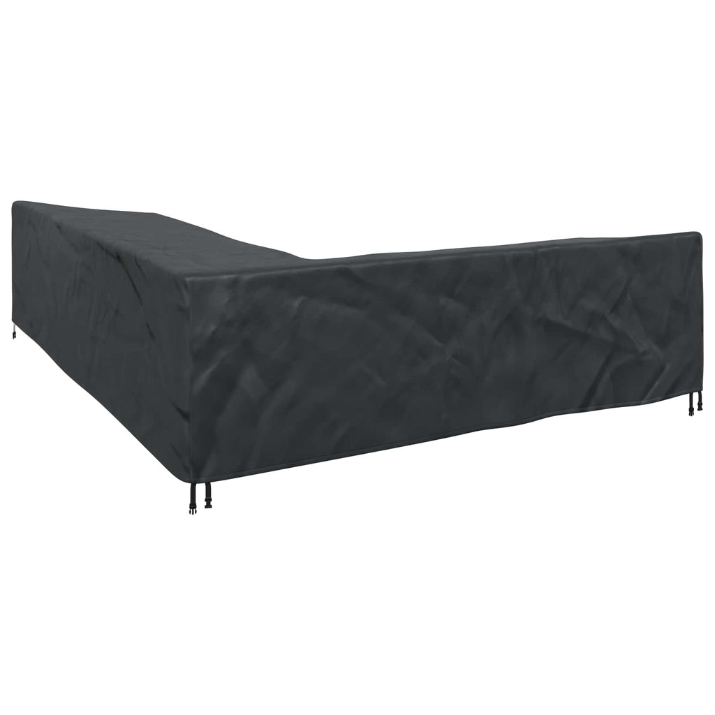 vidaXL Pokrowiec na meble Czarny 355 x 275 x 80 cm Tkanina Oxford 210D