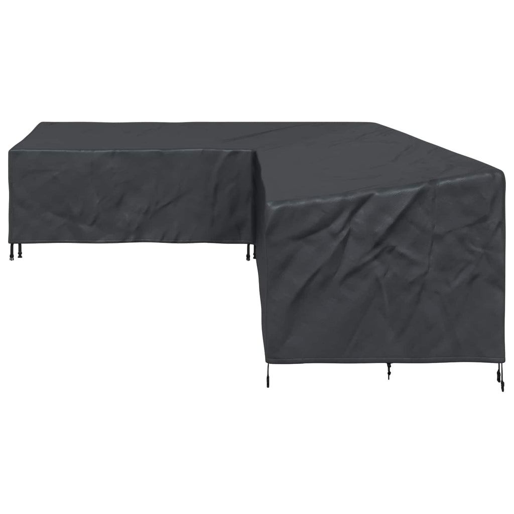 vidaXL Pokrowiec na meble Czarny 355 x 275 x 80 cm Tkanina Oxford 210D