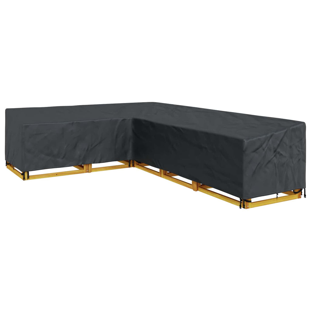 vidaXL Pokrowiec na meble Czarny 355 x 275 x 80 cm Tkanina Oxford 210D