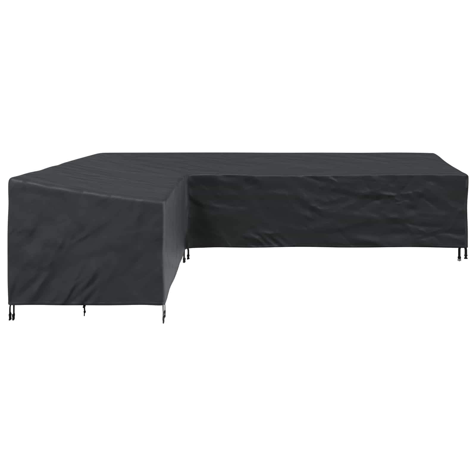 vidaXL Pokrowiec na meble Czarny 355 x 275 x 80 cm Tkanina Oxford 210D
