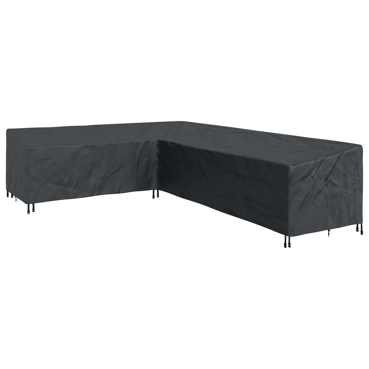 vidaXL Pokrowiec na meble 355 x 275 x 80 cm Tkanina Oxford 600D Czarny