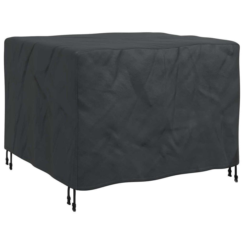 vidaXL Pokrowiec na meble Gładki Czarny 113 x 113 x 73 cm 210D