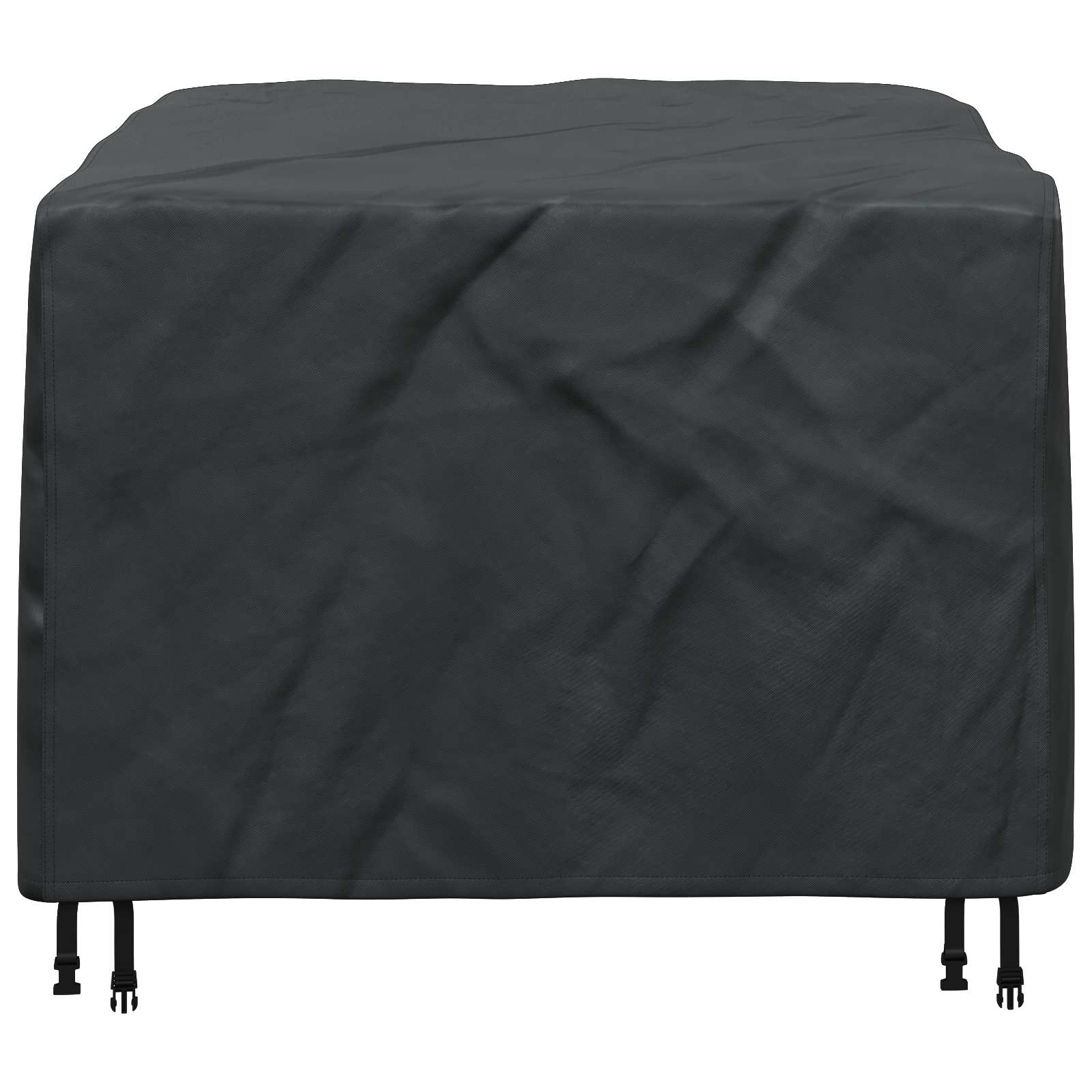 vidaXL Pokrowiec na meble Gładki Czarny 113 x 113 x 73 cm 210D