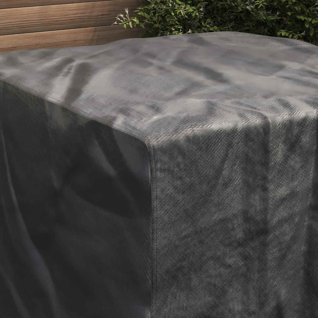 vidaXL Pokrowiec na meble Gładki Czarny 113 x 113 x 73 cm 420D