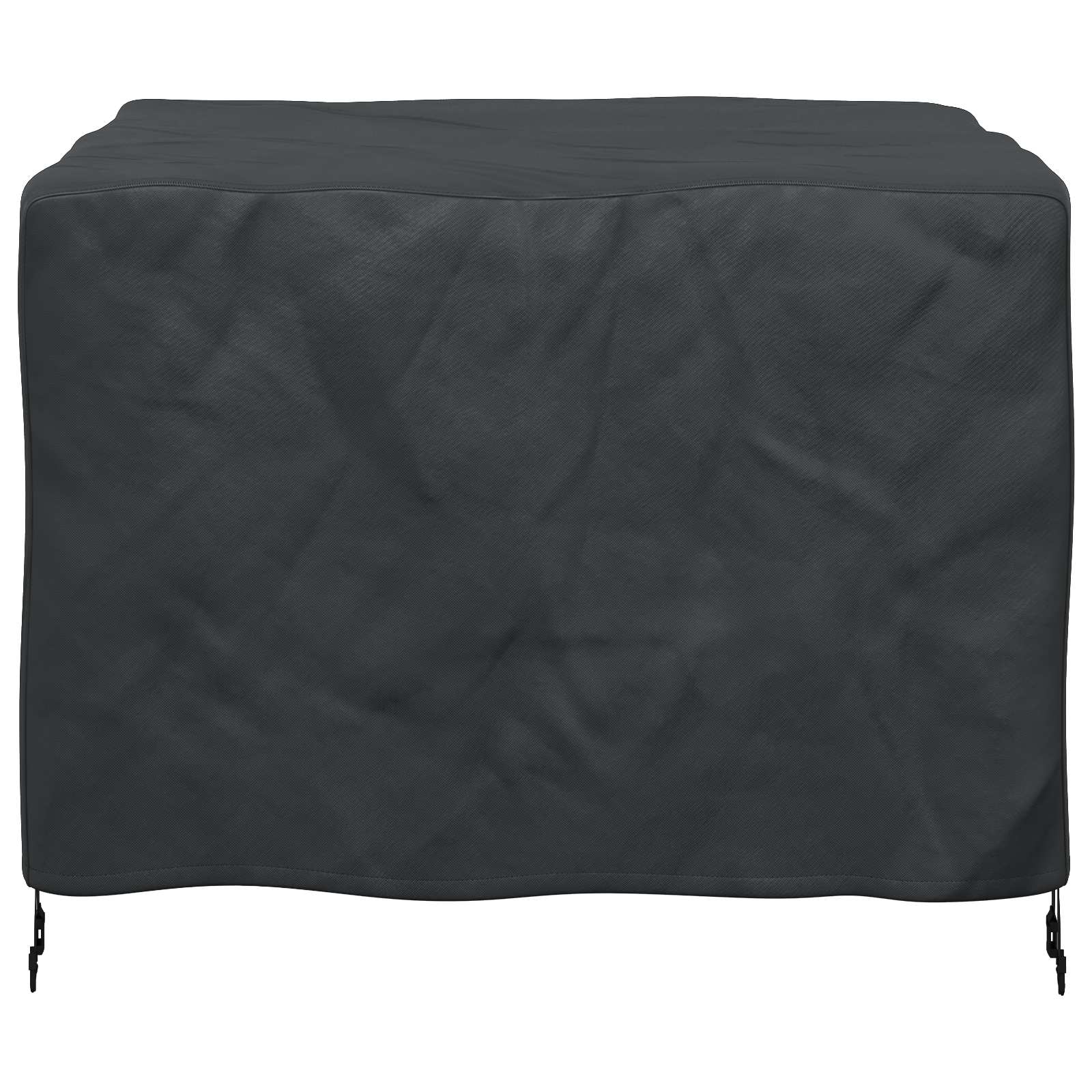 vidaXL Pokrowiec na meble Gładki Czarny 113 x 113 x 73 cm 420D