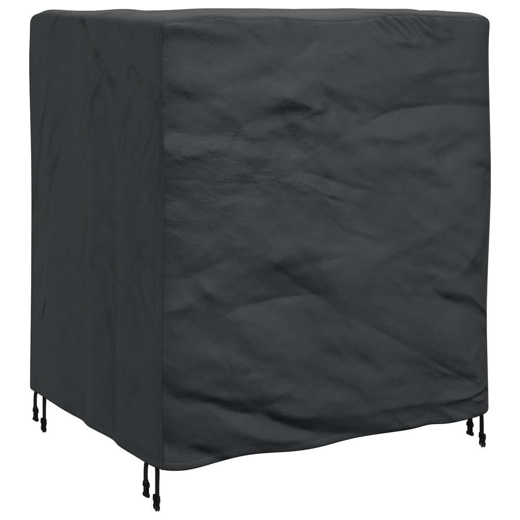 vidaXL Pokrowiec na meble Gładki Czarny 116 x 100 x 120 cm 210D