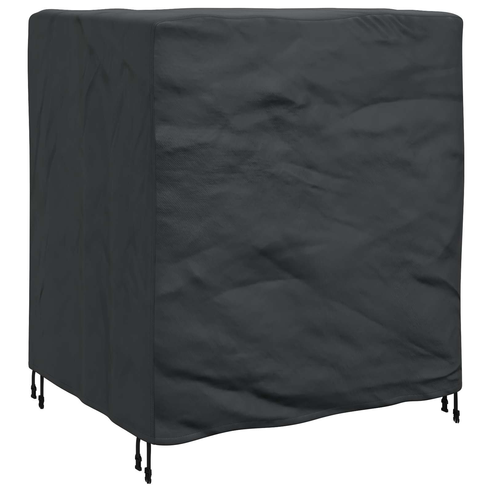vidaXL Pokrowiec na meble Gładki Czarny 116 x 100 x 120 cm 210D