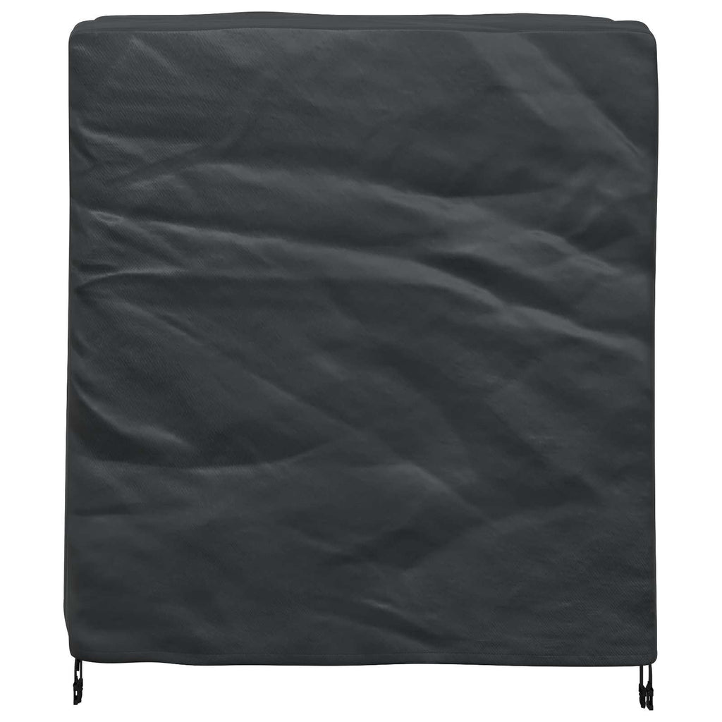 vidaXL Pokrowiec na meble Gładki Czarny 116 x 100 x 120 cm 210D