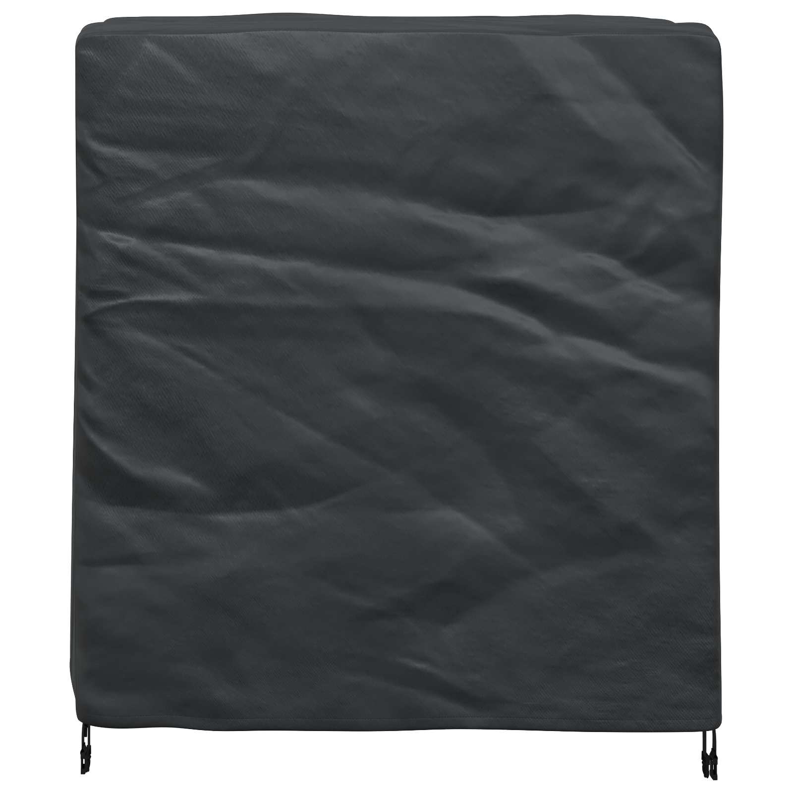 vidaXL Pokrowiec na meble Gładki Czarny 116 x 100 x 120 cm 210D