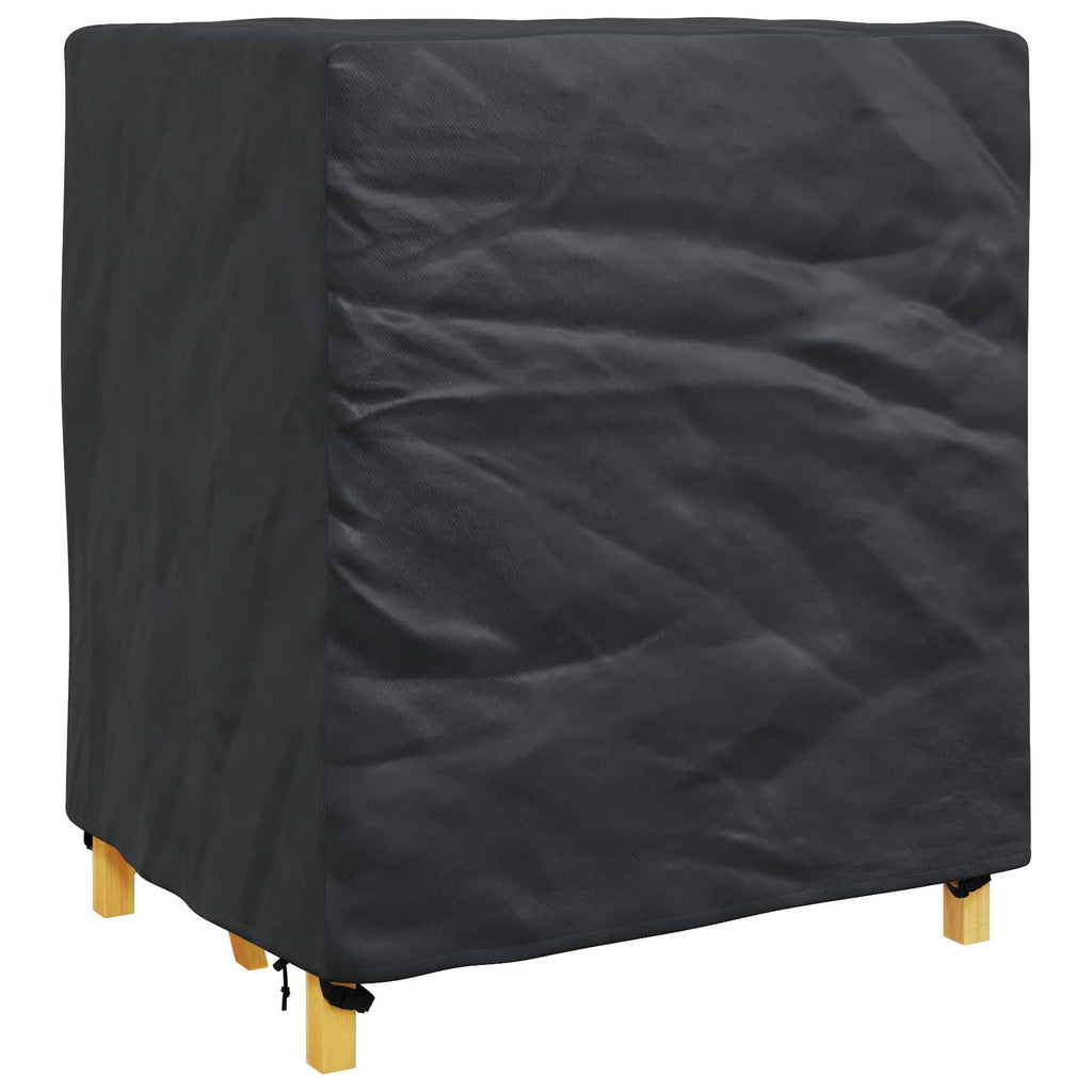 vidaXL Pokrowiec na meble Gładki Czarny 116 x 100 x 120 cm 210D