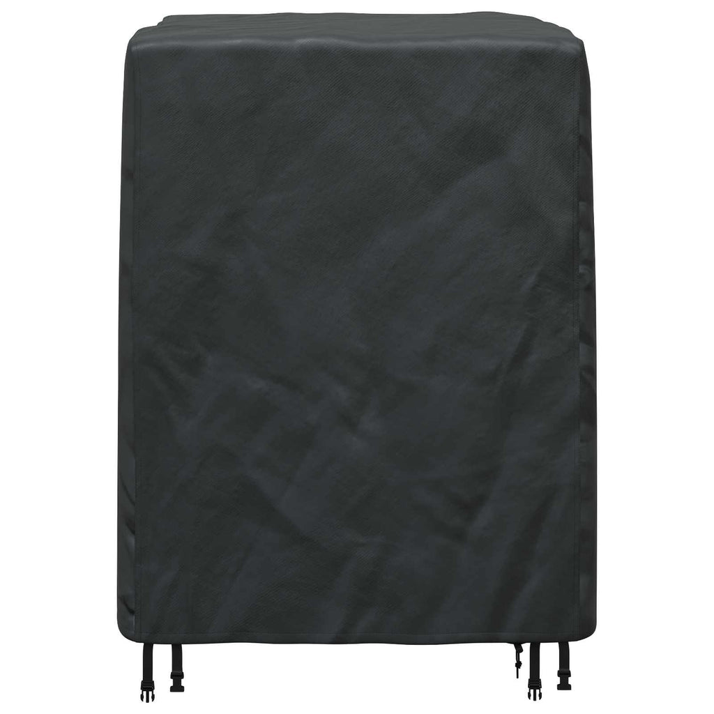 vidaXL Pokrowiec na meble Gładki Czarny 116 x 100 x 120 cm 210D