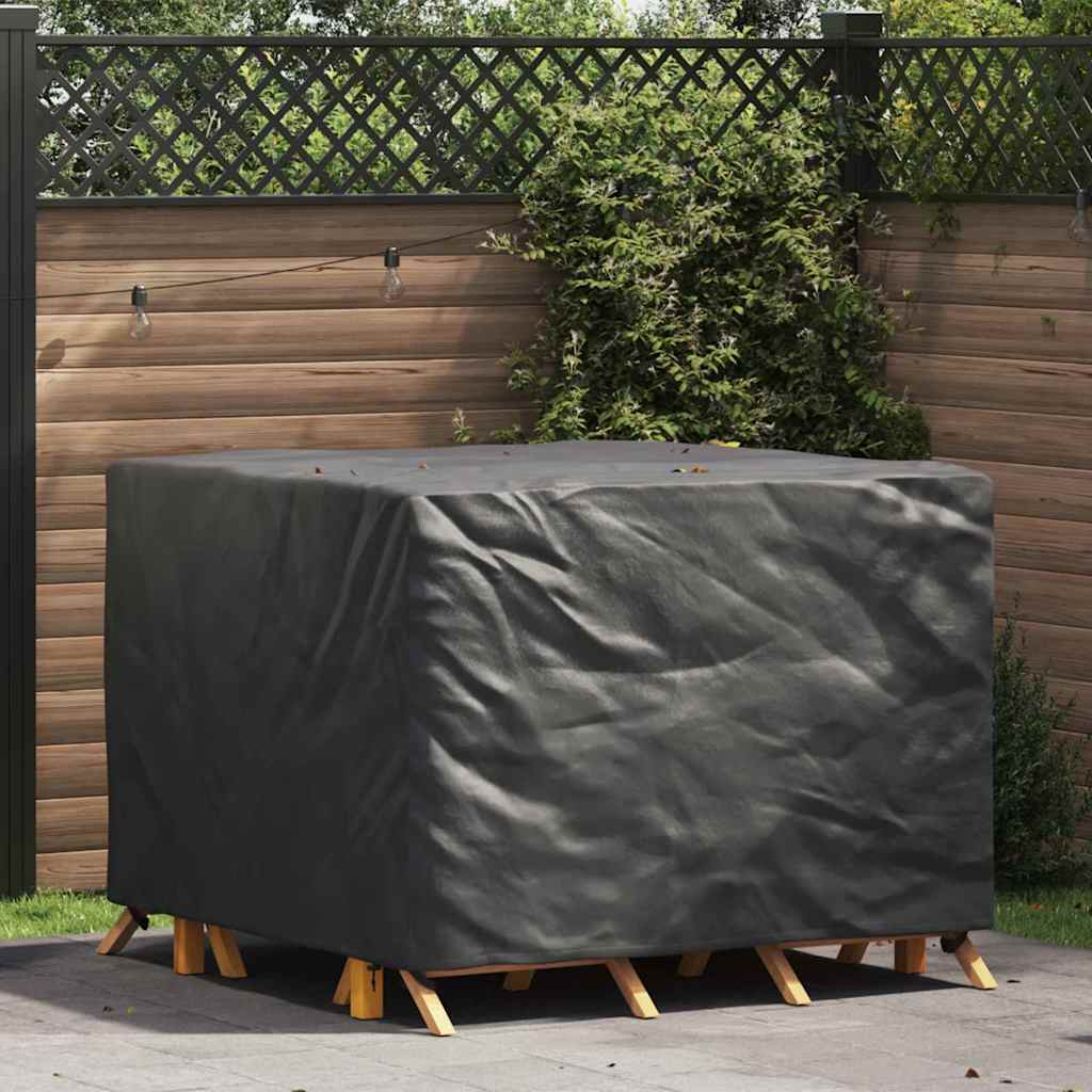vidaXL Pokrowiec na meble Czarny 135 x 135 x 90 cm tkanina Oxford 420D