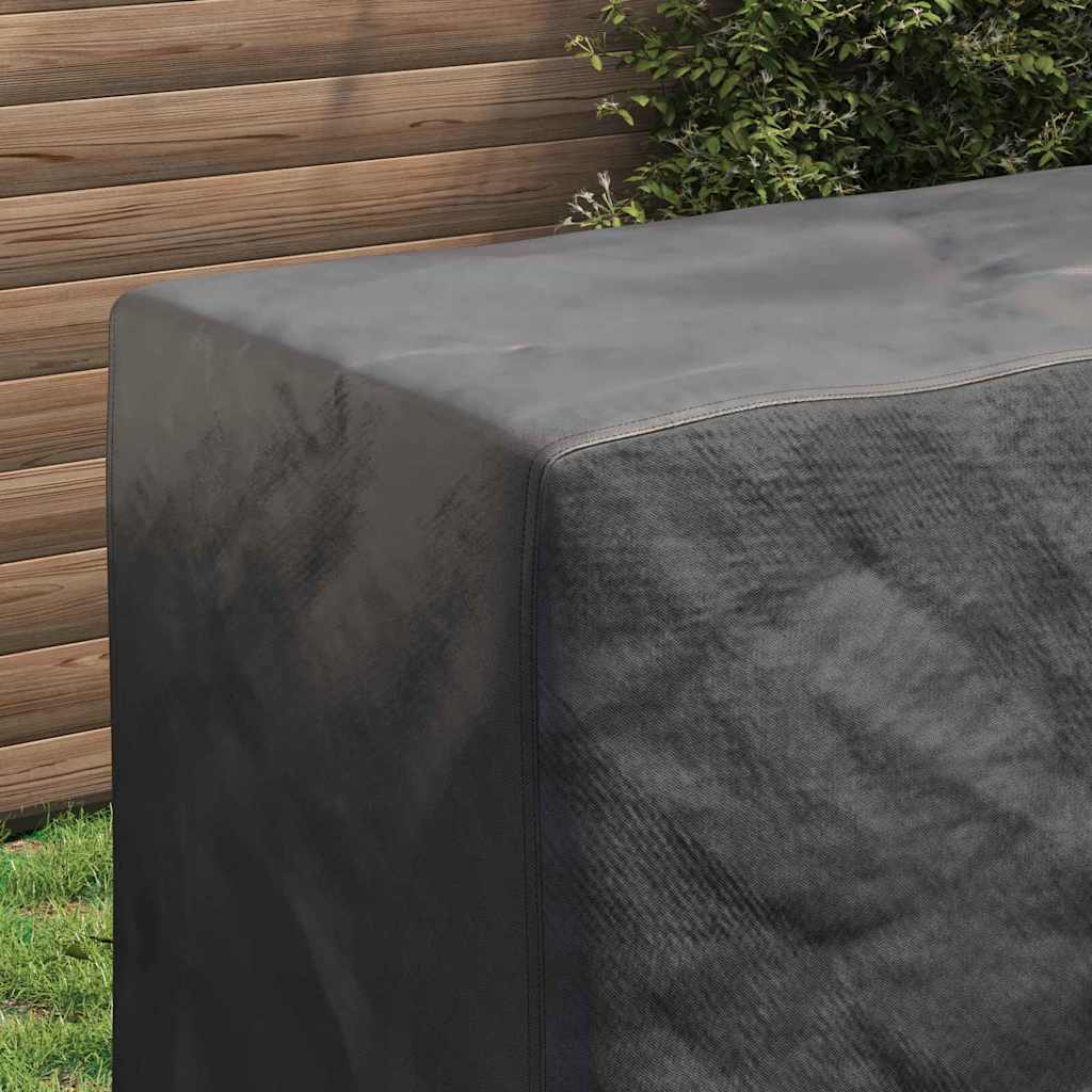 vidaXL Pokrowiec na meble Gładki Czarny 130 x 80 x 70 cm 210D