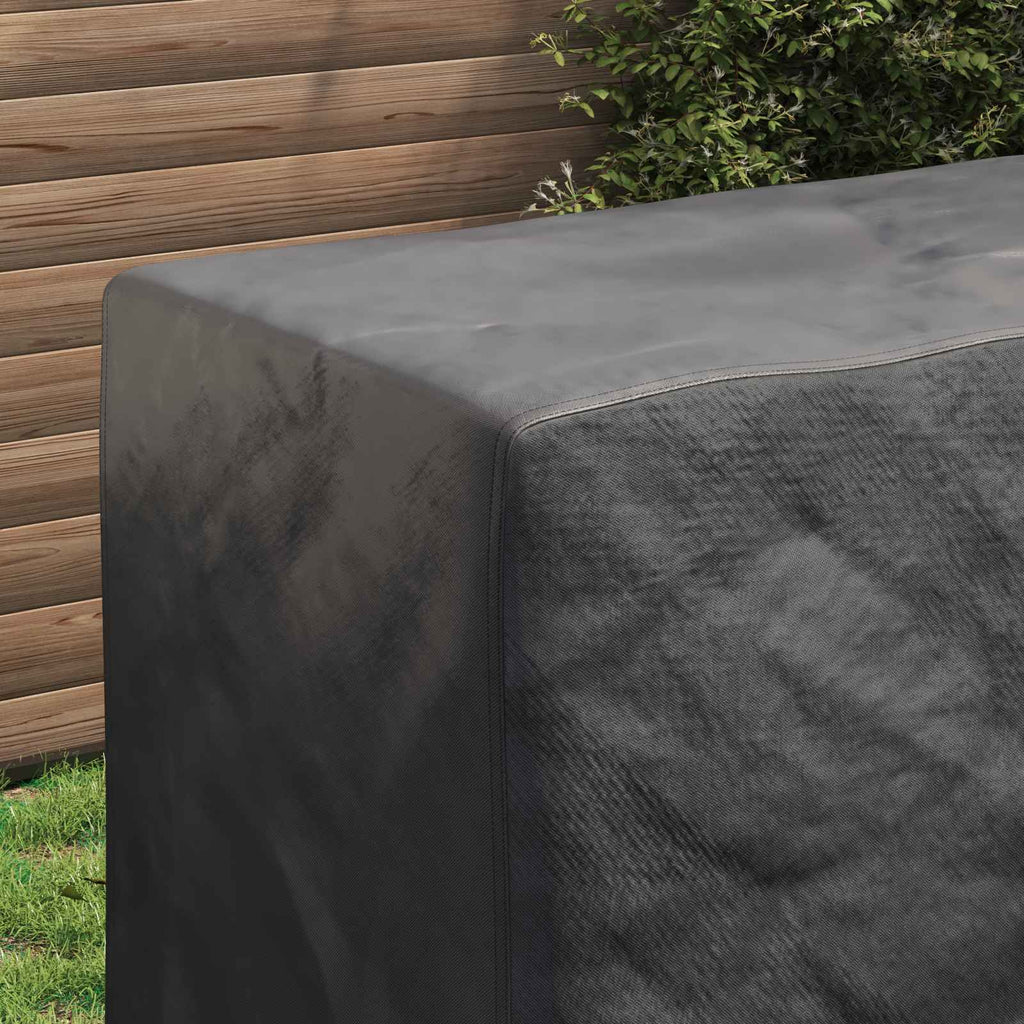 vidaXL Pokrowiec na meble Gładki Czarny 140 x 70 x 90 cm 210D