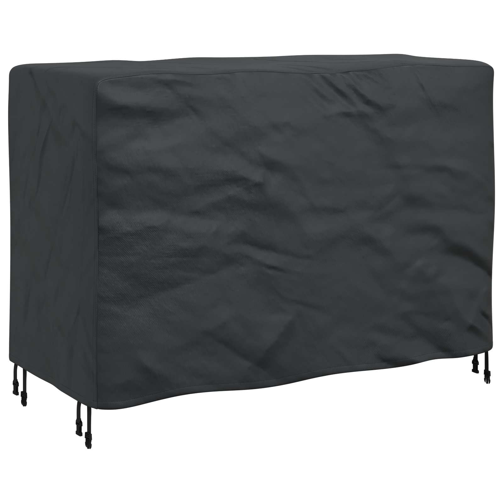 vidaXL Pokrowiec na meble Gładki Czarny 140 x 70 x 90 cm 210D
