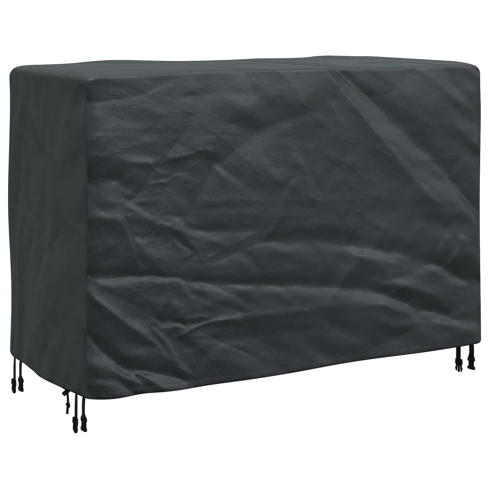 vidaXL Pokrowiec na meble Gładki Czarny 140 x 70 x 90 cm 210D