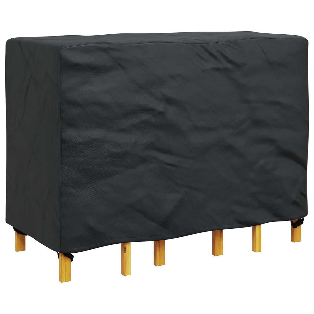 vidaXL Pokrowiec na meble Gładki Czarny 140 x 70 x 90 cm 210D