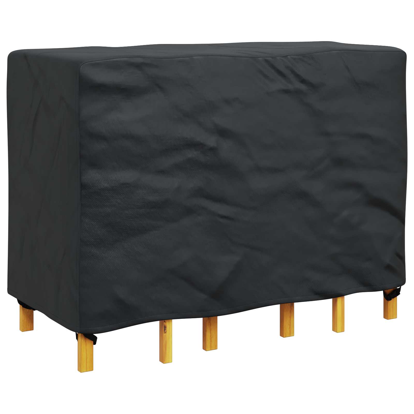 vidaXL Pokrowiec na meble Gładki Czarny 140 x 70 x 90 cm 210D