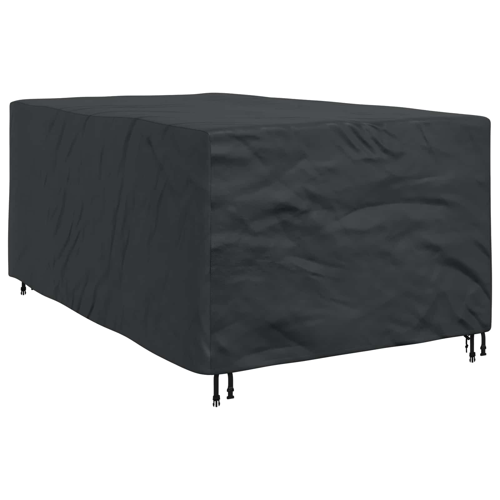 vidaXL Pokrowiec na meble Gładki Czarny 143 x 225 x 90 cm 210D