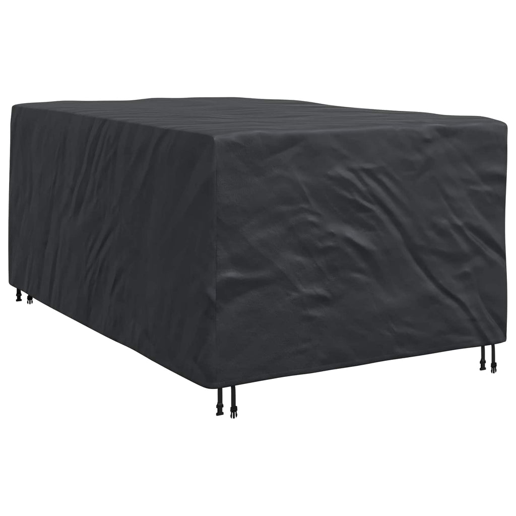 vidaXL Pokrowiec na meble Gładki Czarny 143 x 225 x 90 cm 420D