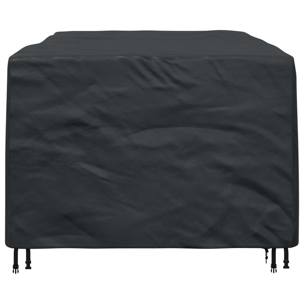 vidaXL Pokrowiec na meble Gładki Czarny 143 x 225 x 90 cm 600D