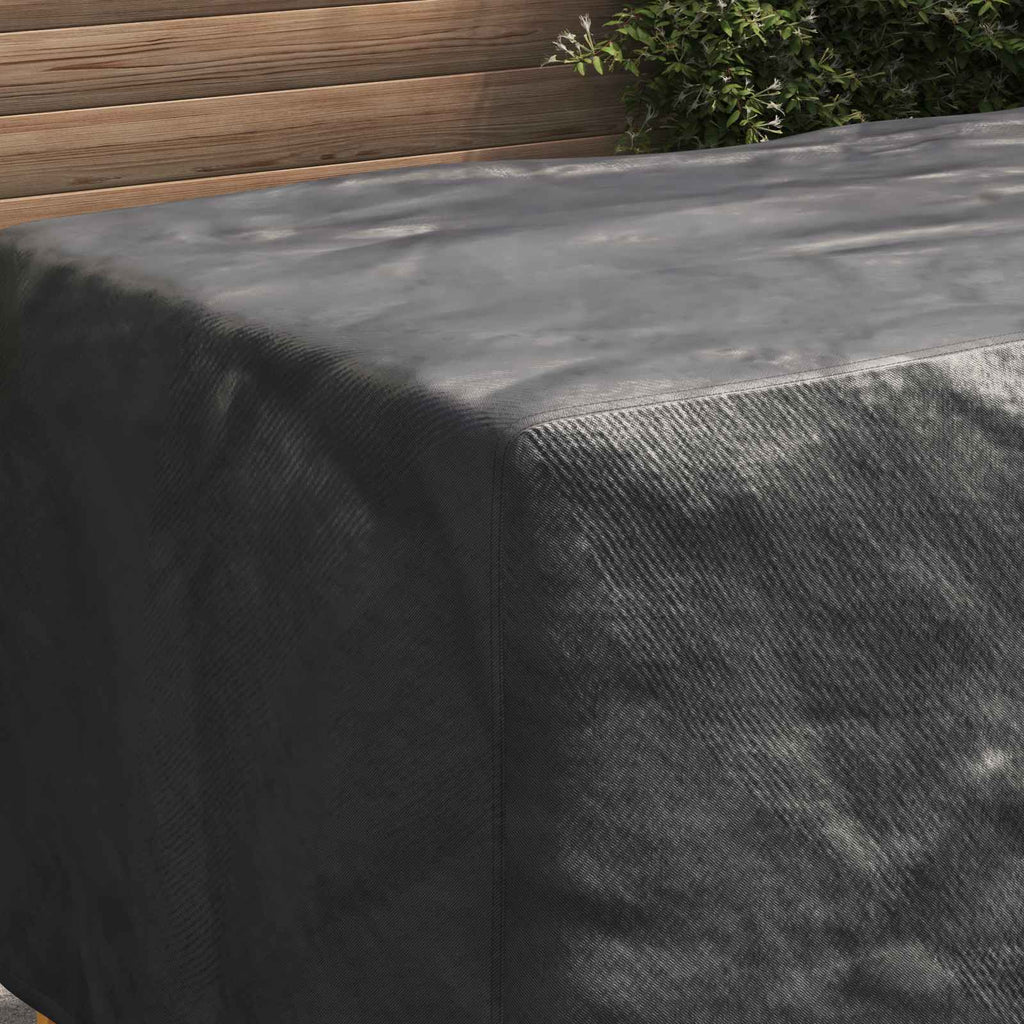 vidaXL Pokrowiec na meble Gładki Czarny 160 x 100 x 70 cm 210D