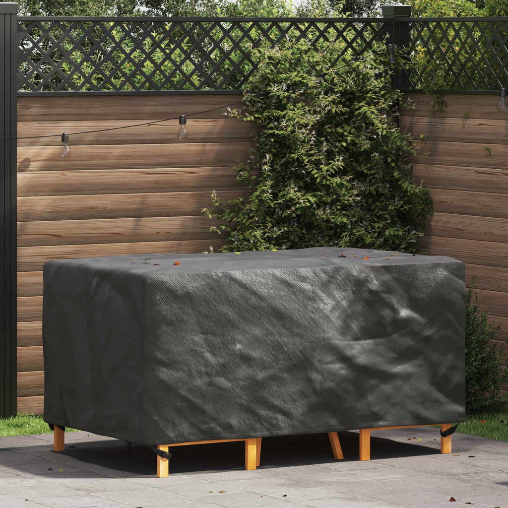 vidaXL Pokrowiec na meble Gładki Czarny 160 x 100 x 70 cm 210D