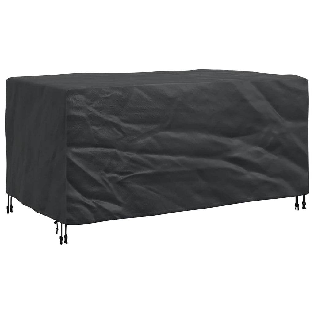 vidaXL Pokrowiec na meble Gładki Czarny 160 x 100 x 70 cm 210D