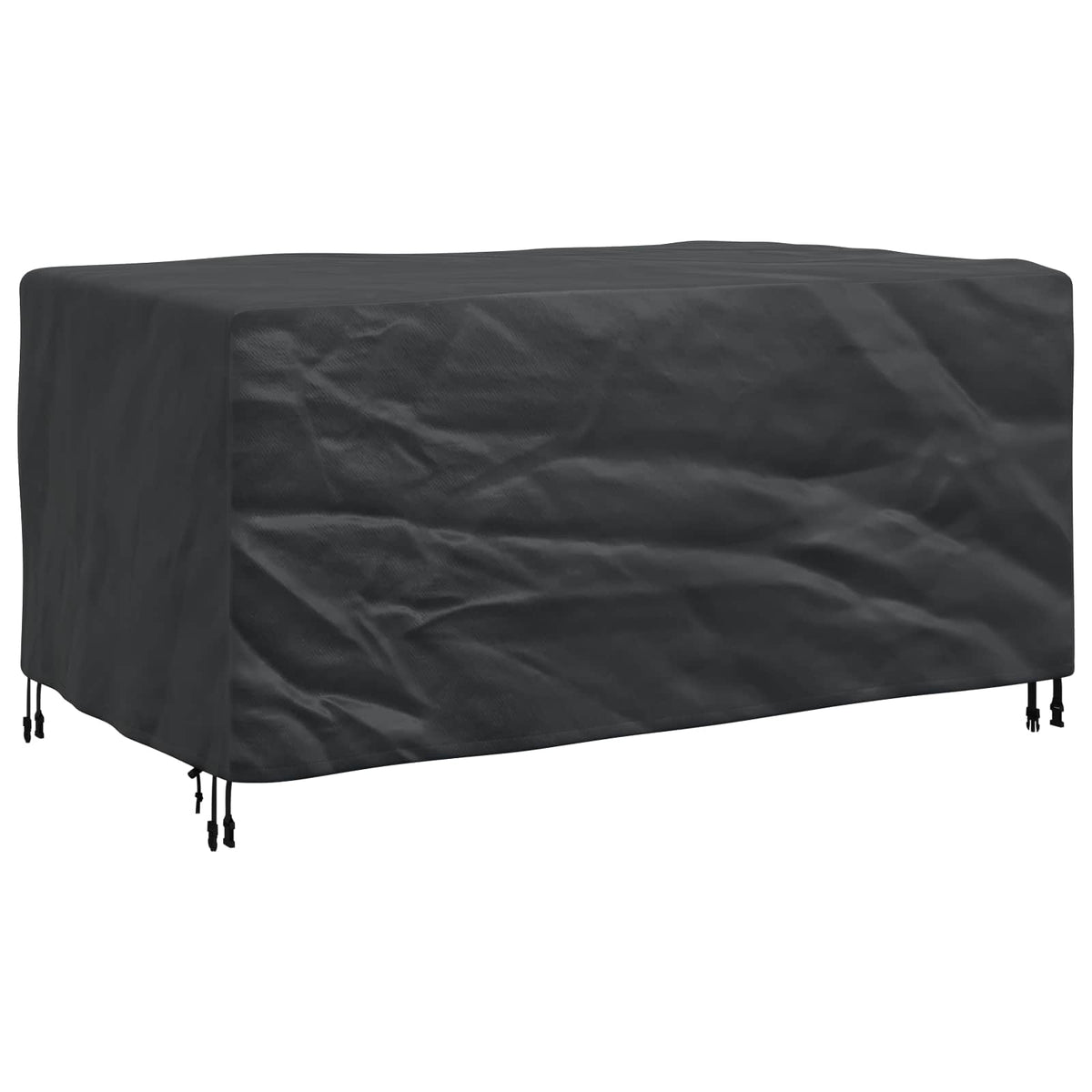 vidaXL Pokrowiec na meble Gładki Czarny 160 x 100 x 70 cm 210D