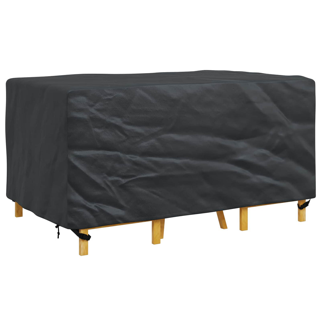 vidaXL Pokrowiec na meble Gładki Czarny 160 x 100 x 70 cm 210D