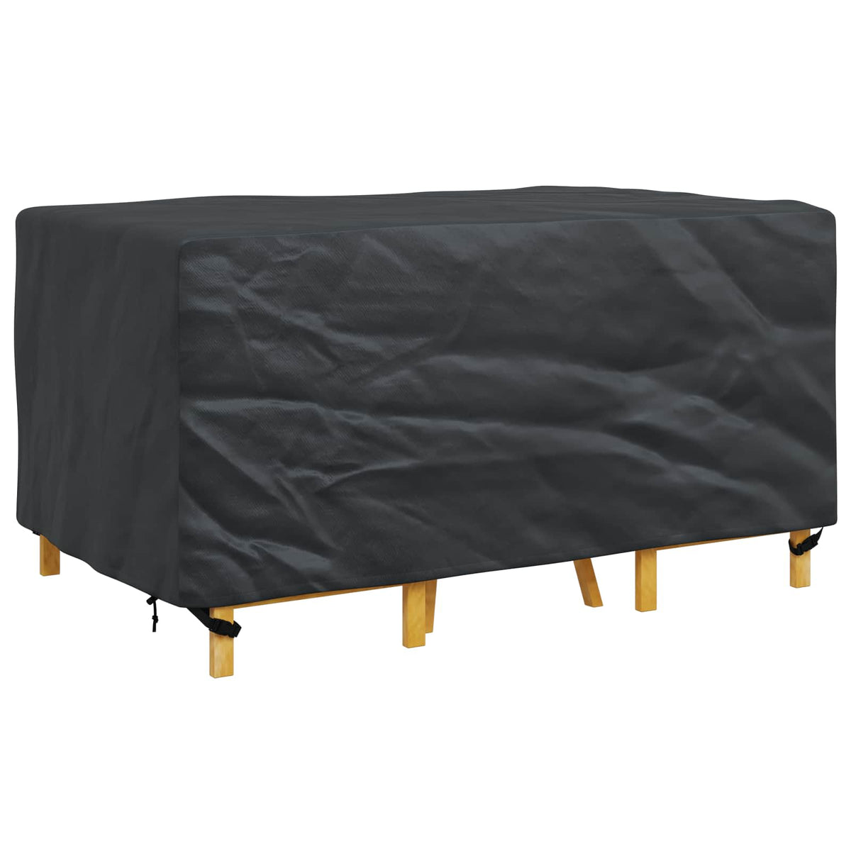 vidaXL Pokrowiec na meble Gładki Czarny 160 x 100 x 70 cm 210D