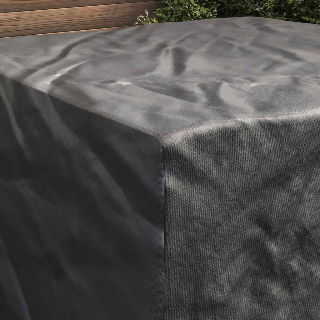 vidaXL Pokrowiec na meble Gładki Czarny 150 x 150 x 75 cm 210D