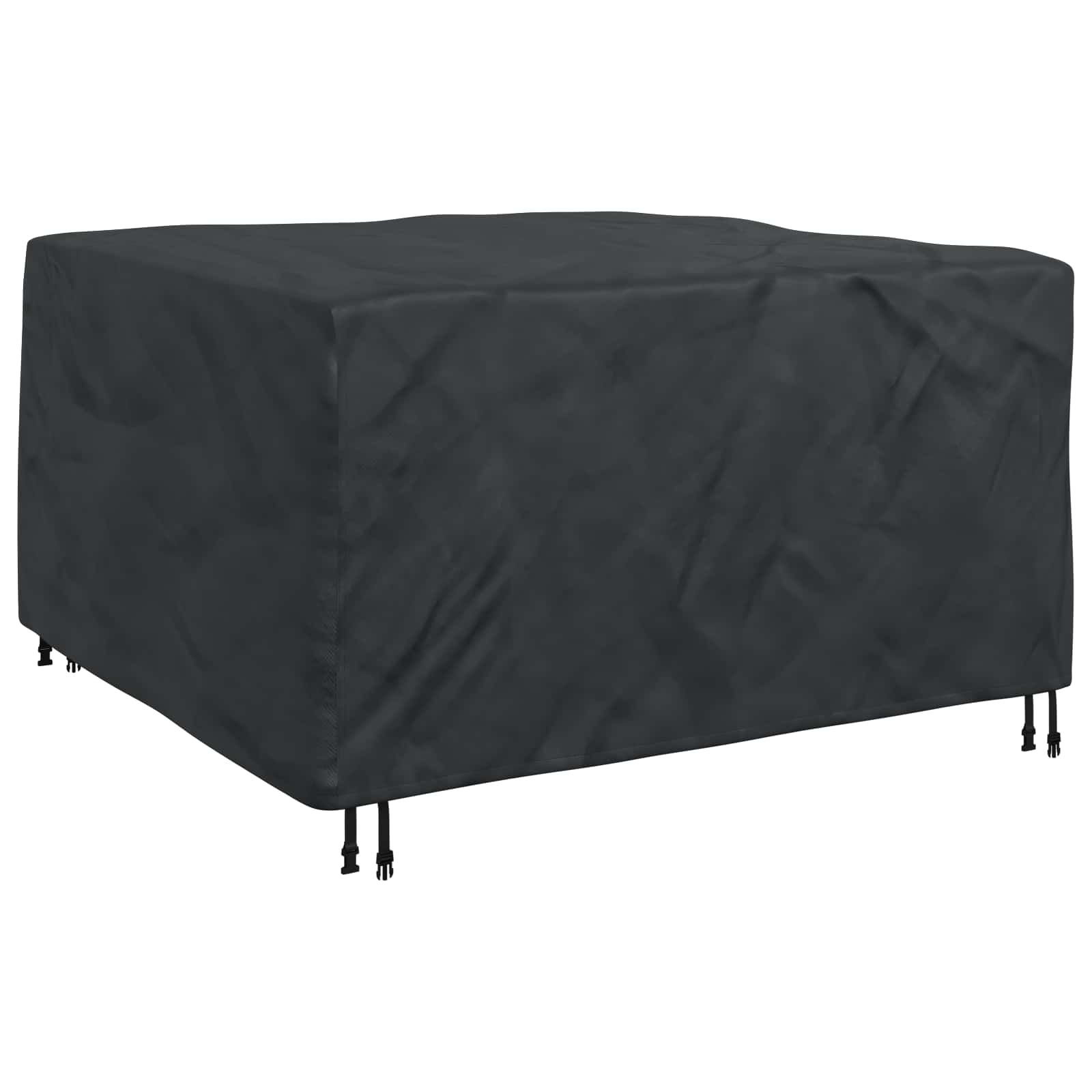vidaXL Pokrowiec na meble Gładki Czarny 150 x 150 x 75 cm 210D