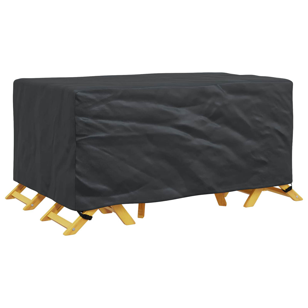 vidaXL Pokrowiec na meble Gładki Czarny 170 x 100 x 70 cm 210D