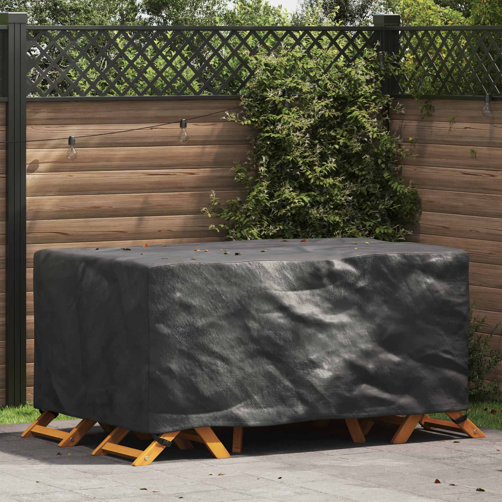 vidaXL Pokrowiec na meble Gładki Czarny 170 x 100 x 70 cm 420D
