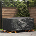 vidaXL Pokrowiec na meble Gładki Czarny 172 x 113 x 73 cm 210D