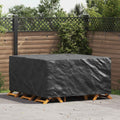 vidaXL Pokrowiec na meble Gładki Czarny 180 x 190 x 85 cm 210D