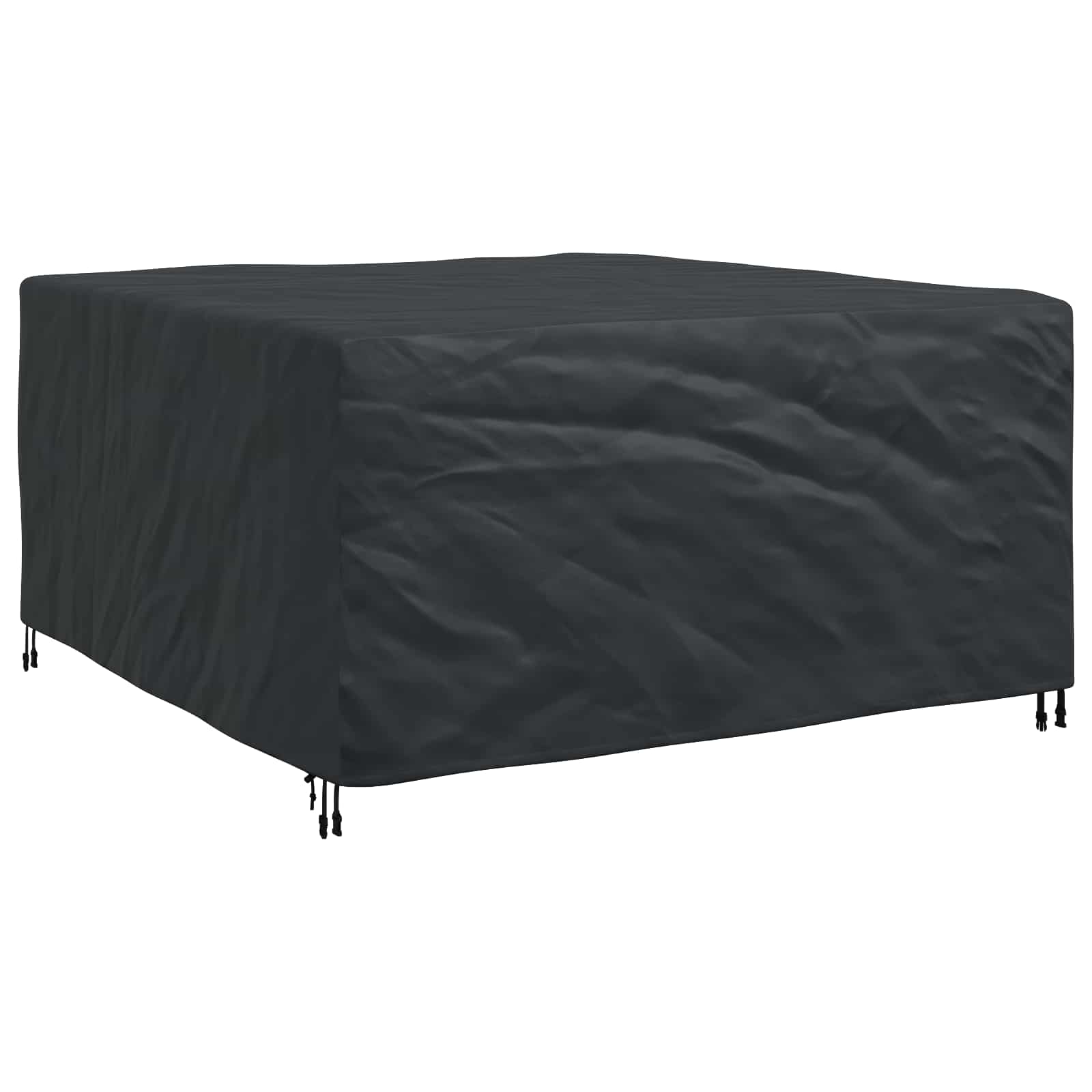 vidaXL Pokrowiec na meble Gładki Czarny 180 x 190 x 85 cm 210D