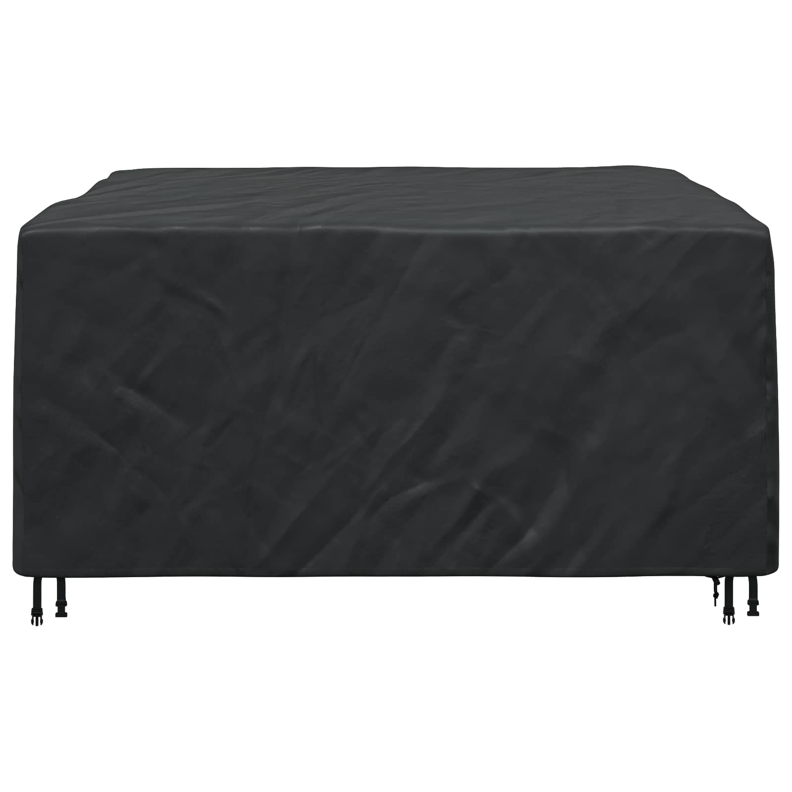 vidaXL Pokrowiec na meble Gładki Czarny 180 x 190 x 85 cm 420D