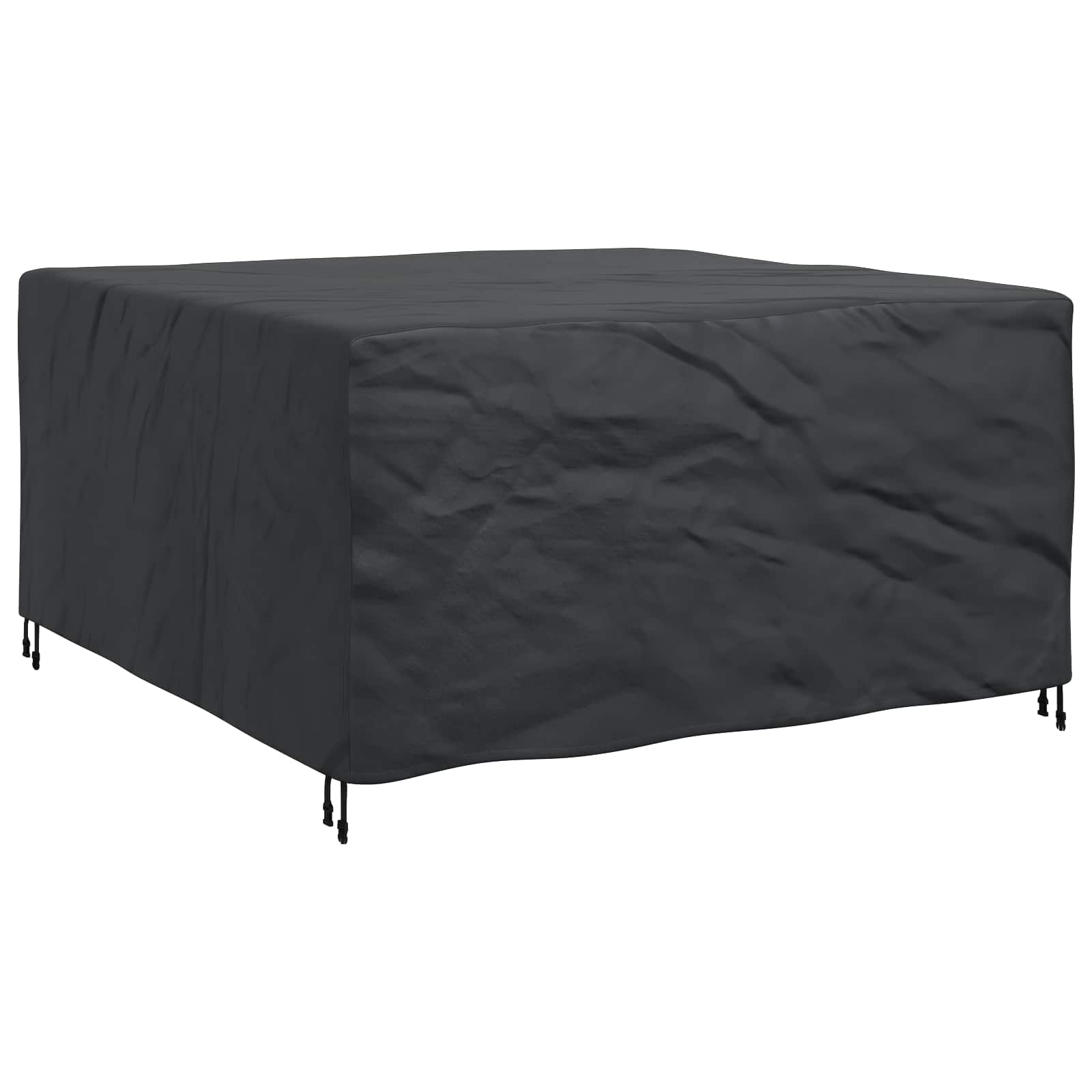 vidaXL Pokrowiec na meble Gładki Czarny 180 x 190 x 85 cm 600D