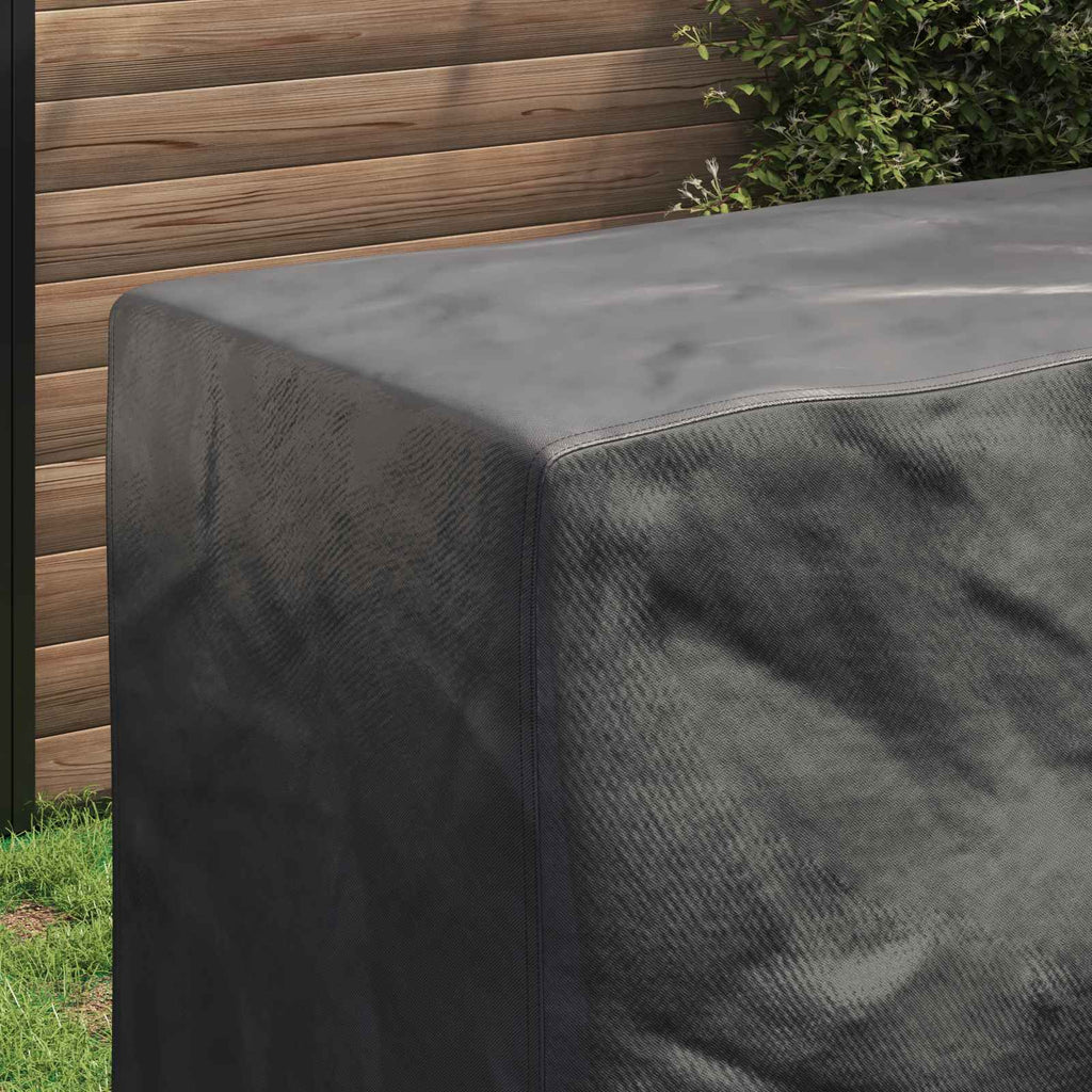 vidaXL Pokrowiec na meble Gładki Czarny 180 x 70 x 90 cm 210D