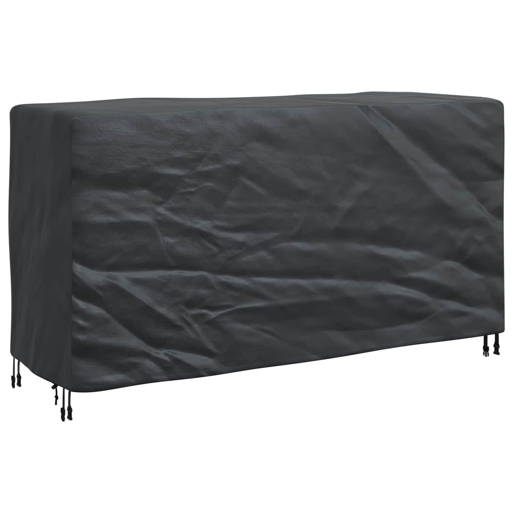 vidaXL Pokrowiec na meble Gładki Czarny 180 x 70 x 90 cm 210D