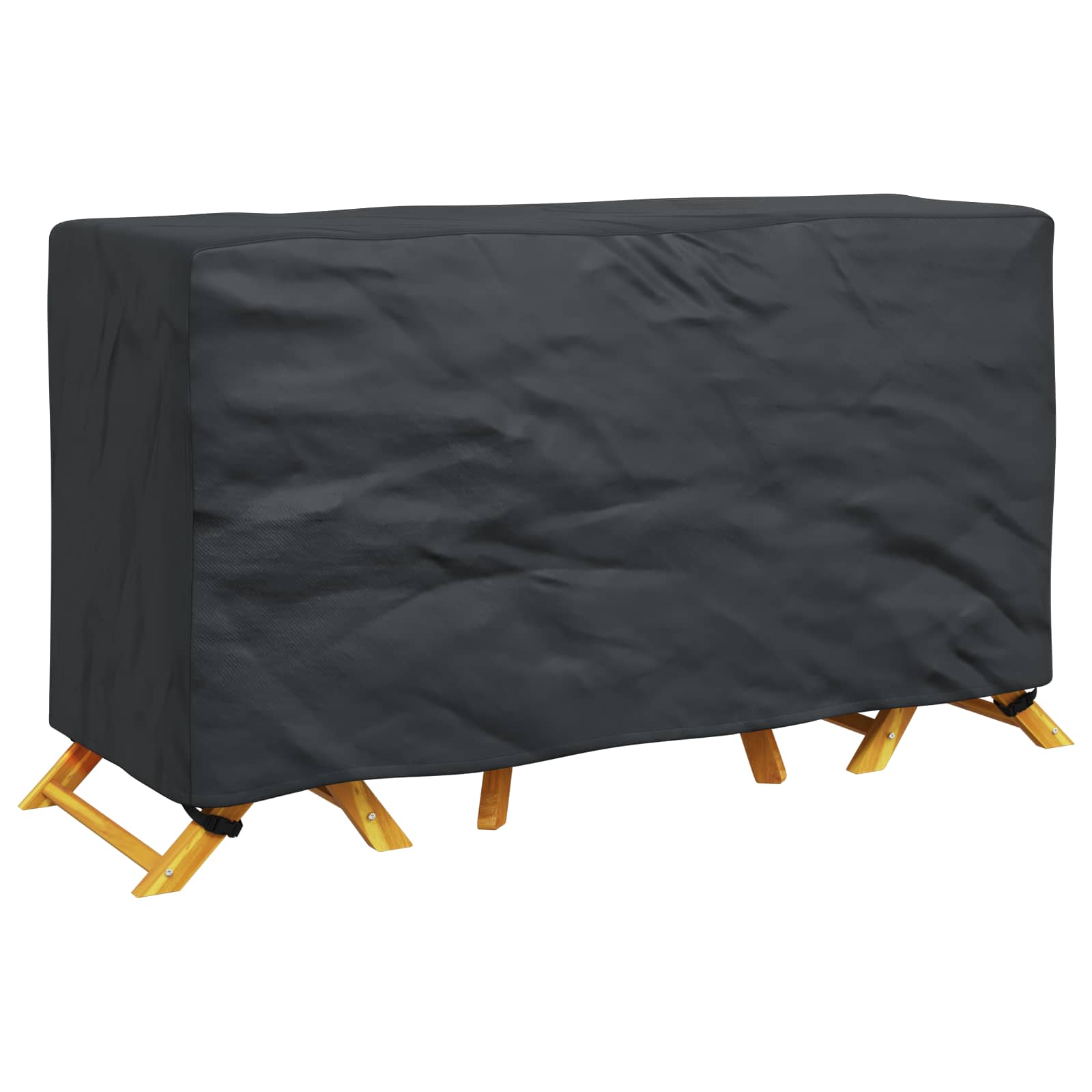 vidaXL Pokrowiec na meble Gładki Czarny 180 x 70 x 90 cm 420D
