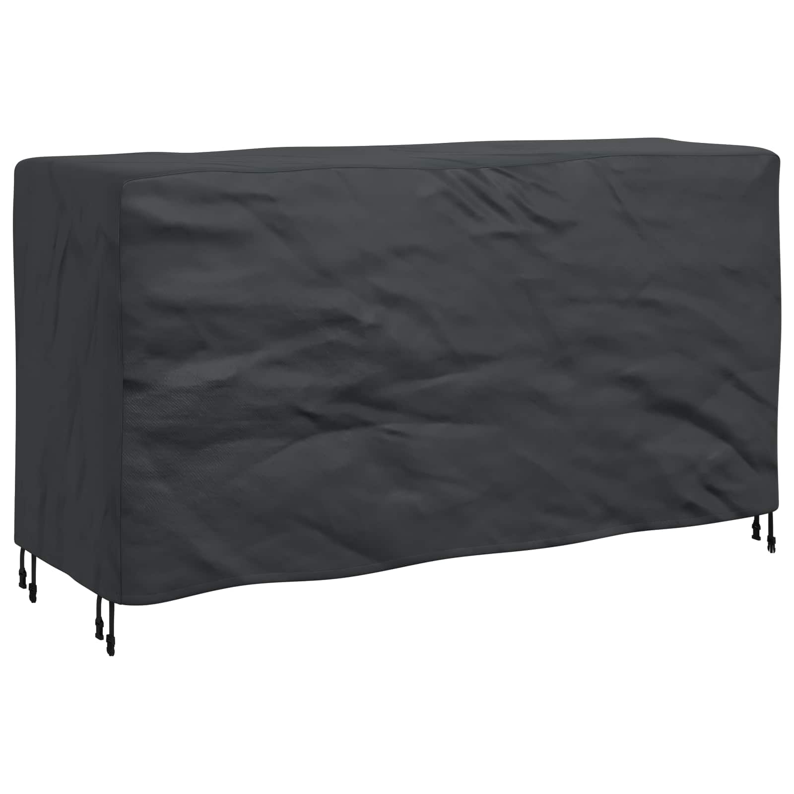 vidaXL Pokrowiec na meble Gładki Czarny 180 x 70 x 90 cm 600D