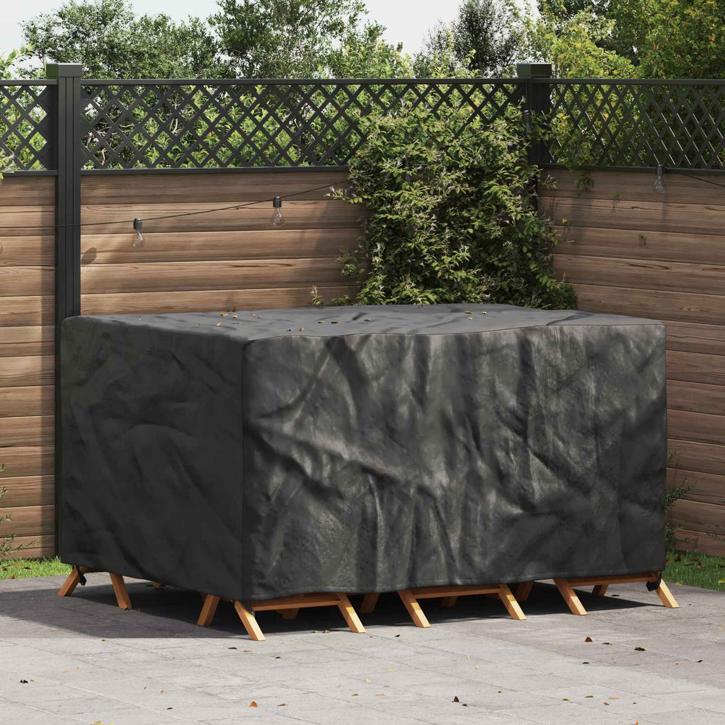 vidaXL Pokrowiec na meble Gładki Czarny 180 x 150 x 85 cm 210D