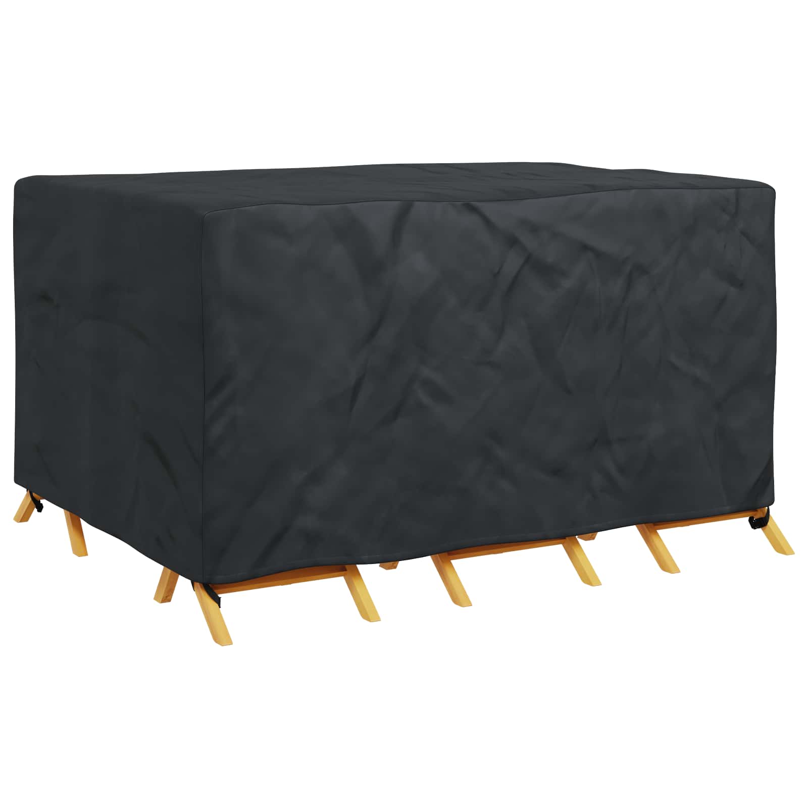 vidaXL Pokrowiec na meble Gładki Czarny 180 x 150 x 85 cm 420D