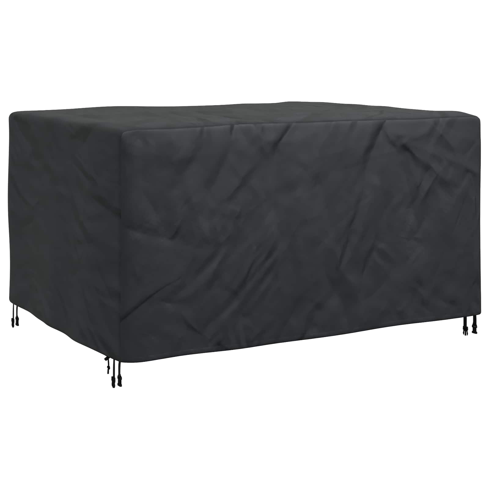 vidaXL Pokrowiec na meble Gładki Czarny 180 x 150 x 85 cm 600D
